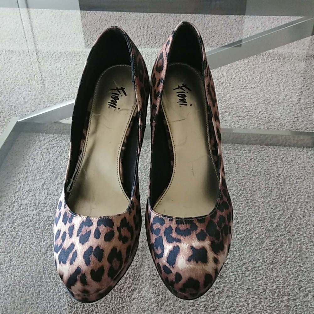 Cheetah print heels